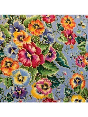 Floral Cotton Fabric Fat Quarter 18x22" Faye Burgos Marcus Brothers Textiles
